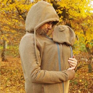 NEW With Tags Froggystyle Brown Babywearing Hoodie